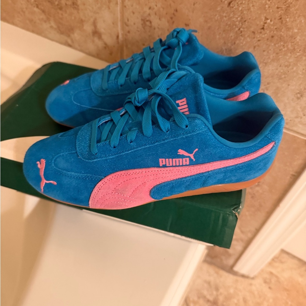Puma Vibrant Blue with Pink Accents Shoes
